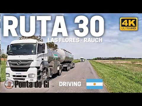 RUTA PROVINCIAL 30 #driving de LAS FLORES a RAUCH SIN CORTES 2025  [tiempo real] BS. AS. - ARGENTINA