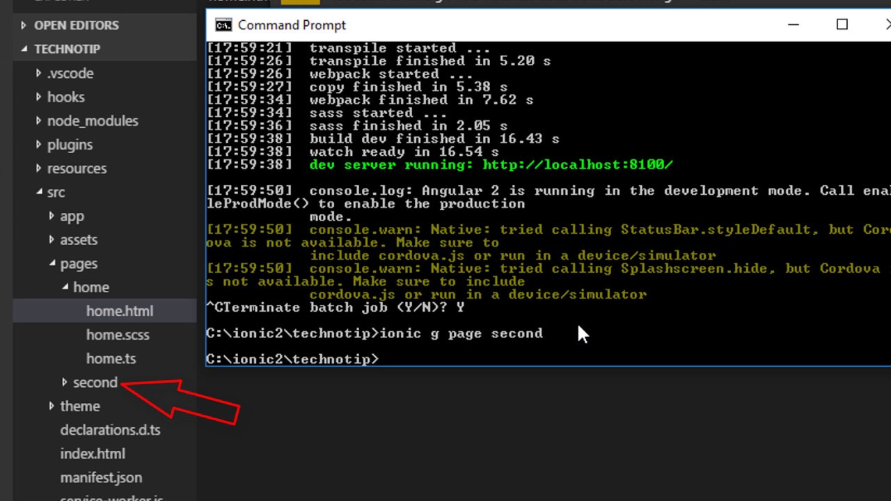 Basic Navigation or Routing: Ionic 2