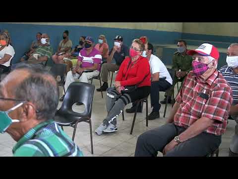 Intercambio del primer secretario del PCC en Camagüey Ariel Santana con militantes en Cascorro