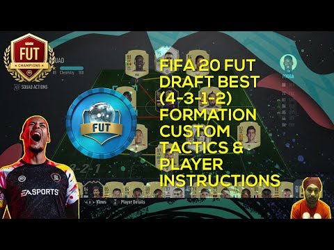 FIFA 20 FUT DRAFT (4-3-1-2) FORMATION (BEST CUSTOM TACTICS & PLAYER INSTRUCTIONS)
