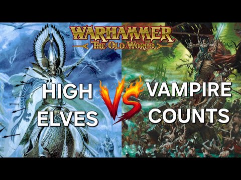 High Elves vs Vampire Counts ft. Zen Fox Games - TOW Tournament Practice - 15 Minute Battle Report