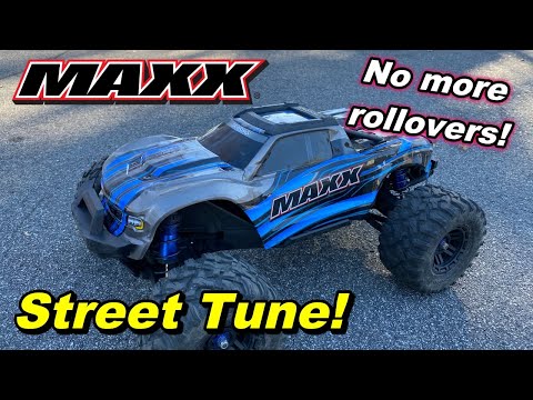 Traxxas Maxx Street Setup Tune - (No more rollovers!)