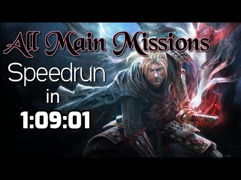Nioh All Main Missions Speedrun in 1:09:01