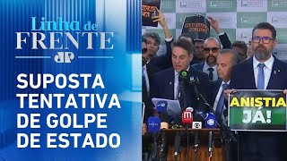 Oposição faz coletiva em defesa de Bolsonaro após denúncia da PGR