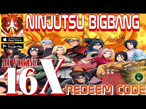 Ninjutsu Bigbang 16X Redeem Codes 🎁 All Newbie Codes /Easy to play naruto idle RPG AdR/iOS