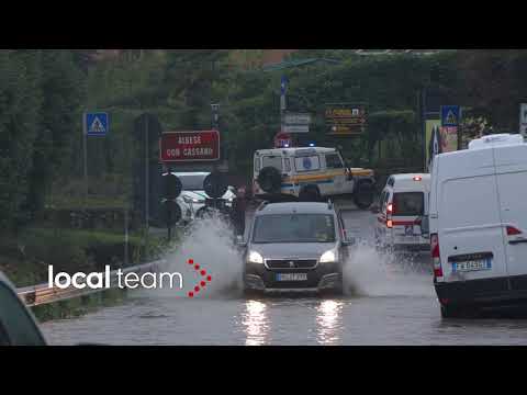 Maltempo Albese con Cassano: strade allagate nel comasco