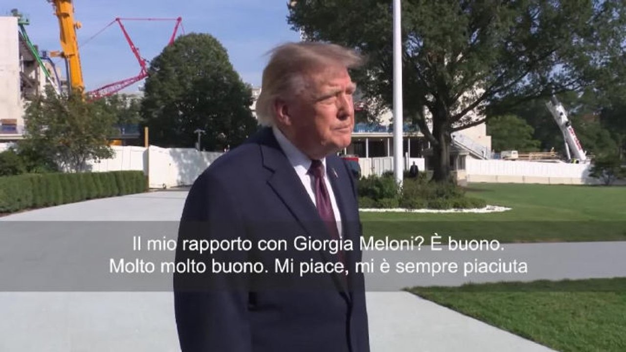 Trump: Il mio rapporto con Meloni? È molto buono, mi è sempre piaciuta