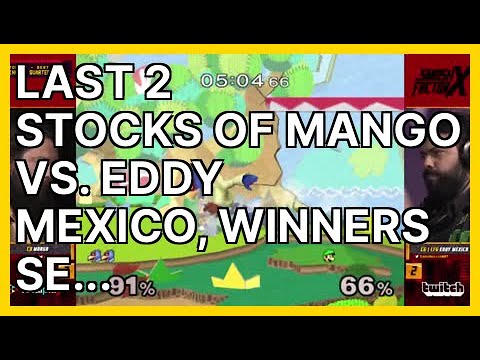 Last 2 Stocks of Mango vs. Eddy Mexico, Winne... | Smash Melee Highlights