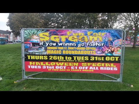 Swindon Vlog. Halloween funfair 2023. Steven Hill.