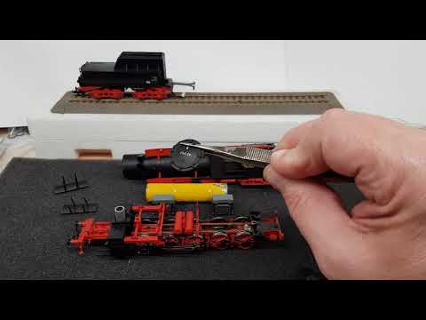 BR42 1797 der DR von Liliput, erhält einen Sound und eine Alterung.