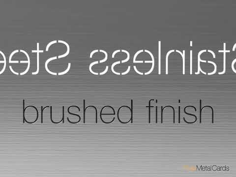 Pure Metal Cards Stainless Steel brushed