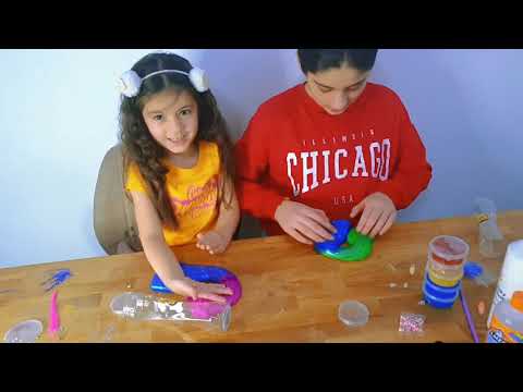 playing with slime .kids.fun. سلايم (lavina)