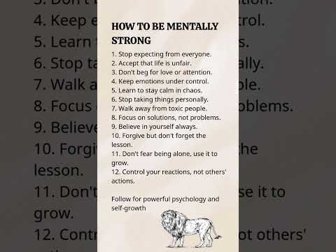 How To Be Mentally Strong | 12 Powerful Life Lessons #viralshorts