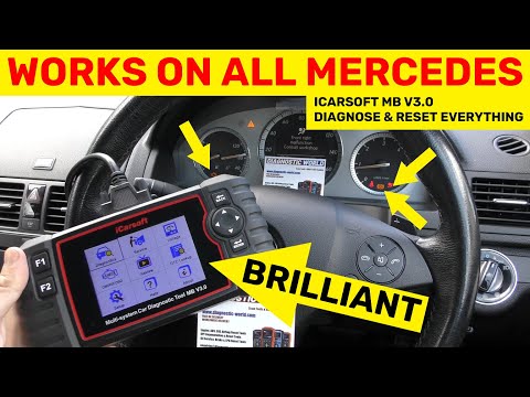 Mercedes Warning Lights? No Worries! UK 20M View Expert Tests: iCarsoft MB V3.0 One Click Engine/SRS/ABS Reset, Ditch Expensive Garages