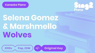 Wolves (Piano Karaoke Instrumentals) Selena Gomez & Marshmello