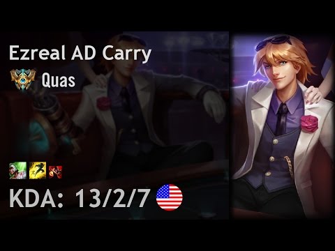 Ezreal AD Carry vs Vayne - Quas - NA Challenger Patch 6.22