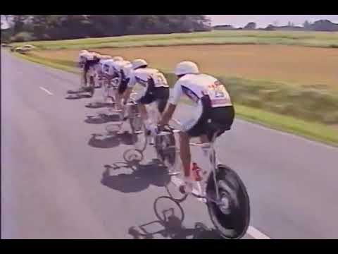 Tour de Francia 1990 Etapa 2 Futuroscope (CRE). Victoria para Panasonic