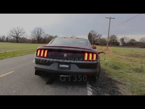 Hear the Roar of the CORSA Performance 2015-2020 Mustang GT350 Double X Pipe Mid Pipe Exhaust