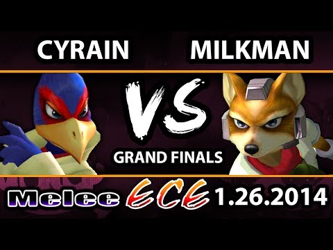 ECE - Cyrain (Falco) Vs. MilkMan (Fox) SSBM Grand Finals - Super Smash Bros. Melee