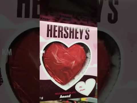 LOVE IS IN THE AIR! HERSHEY'S HEART MILK CHOCOLATE WITH LOVE #shorts #chocolate