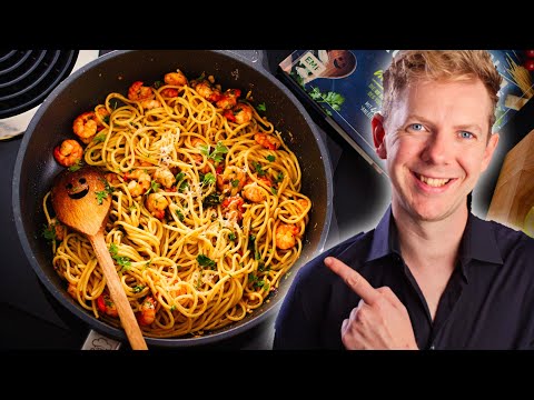 Traum-Kombi: Spaghetti mit Garnelen & Knoblauch