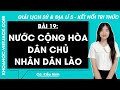Vở bài tập Lịch Sử và Địa lí Lớp 5 Bài 19: Nước Cộng hoà Dân chủ Nhân dân Lào
