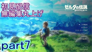 【初見配信】ゼルダの伝説　ブレスオブザワイルド　7日目【無編集丸上げ】
