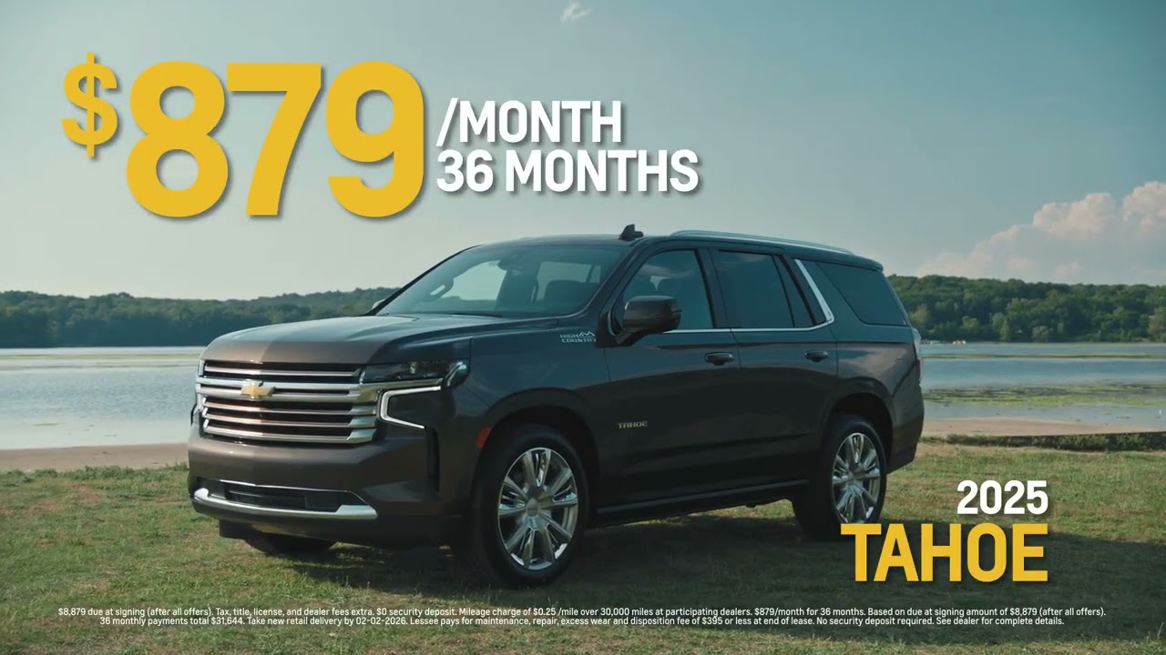 Chevrolet Traverse vs Tahoe Lease Deals | 2026 vs 2025 SUV Comparison