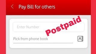 Pay Bill Vodafone Postpaid Number || In My Vodafone Application