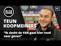 Teun Koopmeiners over horrortackle: 'Ik dacht de VAR gaat hier rood voor geven'