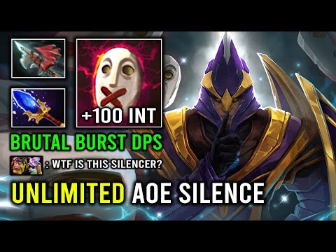 How to Play Mid Silencer +100 Perma INT AoE Last Word Unlimited Silence DPS Dota 2