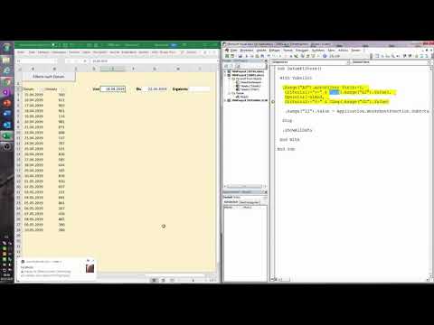 113. Excel-VBA: Eine Liste anhand von Datumsangaben filtern und summieren