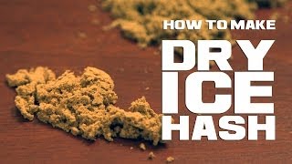 Dry Ice Hash THC Extraction with CO2 Marijuana/ Cannabis Kief Collection Method
