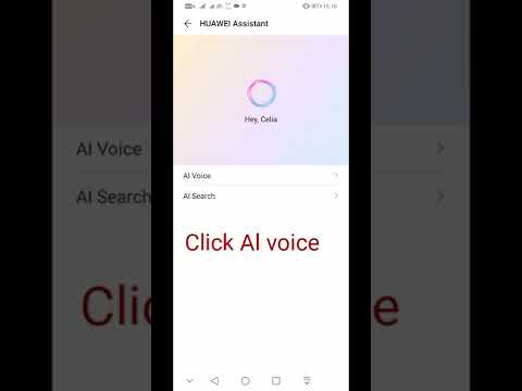 how to enable Huawei Celia// voice command Assistant