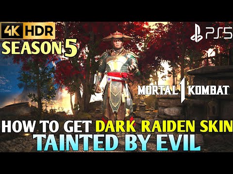 How to Get Tainted By Evil Dark Raiden Skin MORTAL KOMBAT 1 Dark Raiden Skin MK1 | MK1 Dark Raiden