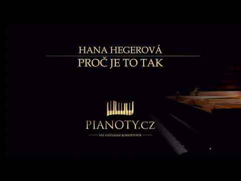 Hana Hegerová - Proč je to tak (klavírní doprovod / karaoke)