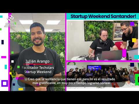 Startup Weekend Santander: 55 Emprendedores crearon startups enfocadas en soluciones tecnológicas.