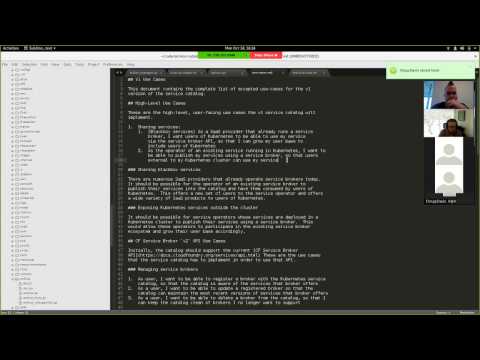 Kubernetes SIG Service Catalog 20161024