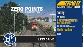 Let's Drive Trainz. DBu 747 Regional Service Niddertalalbahn Classic. Trainz Railroad Simulator 2019