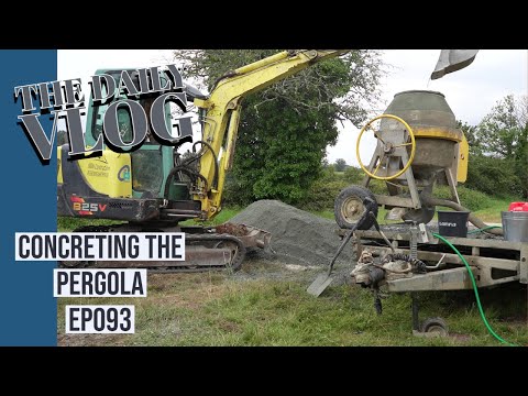 Concreting the pergola- EP093