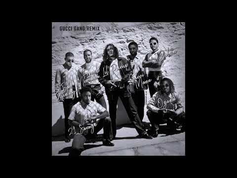 Lil Pump  Gucci gang (Remix )- 21 savage,  J balvin ,French montana, Bad bunny , Ozuna  , Gucci mane