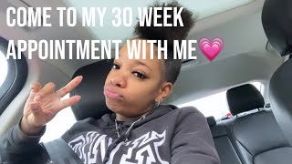come with me to my 30 week pregnancy appointment+ mini vlog
