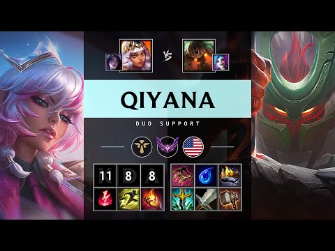 Qiyana Support vs Nautilus - NA Master Patch 25.07