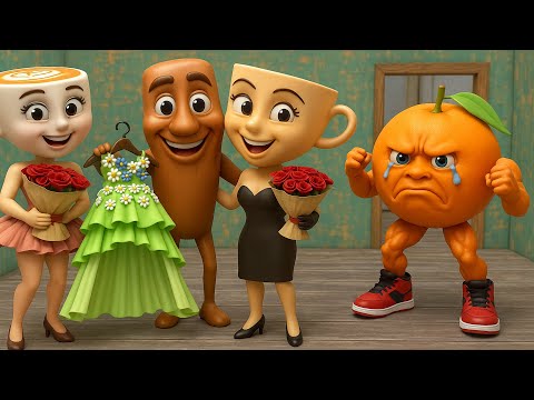 Tung Tung Sahur Gift Wedding Dress for Ballerina Cappuccina in Granny House | funny horror animation
