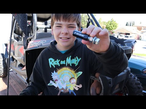 UTV / ATV Flag Quick Connector (Tusk) installation on Polaris RZR by 10 yr old Nate the Tool Guy
