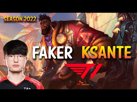 T1 Faker K'SANTE vs OLAF Top - KR Ranked