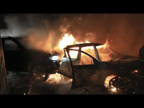 Seventh straight night of violence in Belfast as leaders call for calm