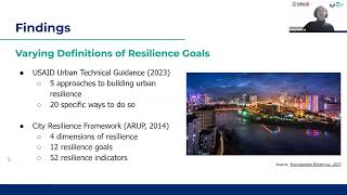 Urban Resilience Webinar Series: What Do We Mean by Urban Resilience?