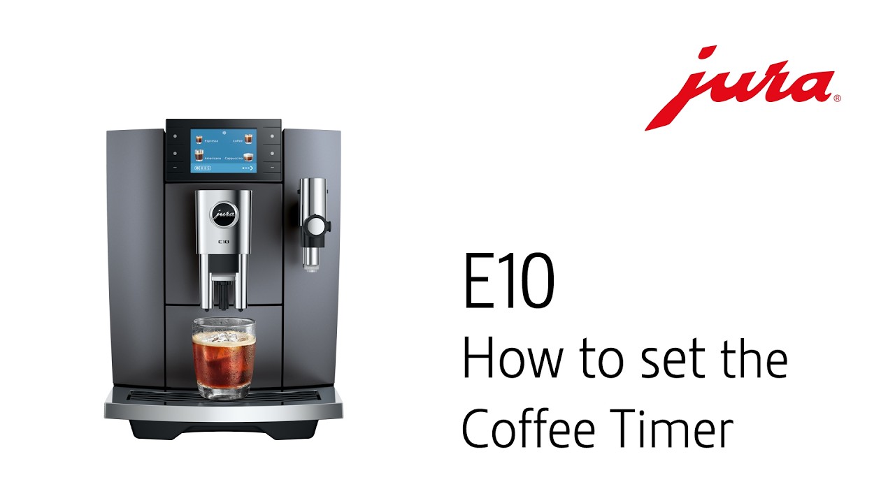 Jura E10 - Setting the Coffee Timer (from Jura)