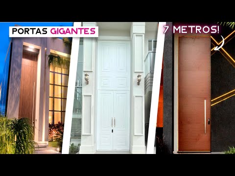 QUANTO CUSTAM as PORTAS GIGANTES das CASAS DE ALTO PADRAO? | Quanto pesa? Materiais? Estilos?